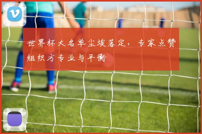 世界杯大名单尘埃落定，专家点赞组织方专业与平衡